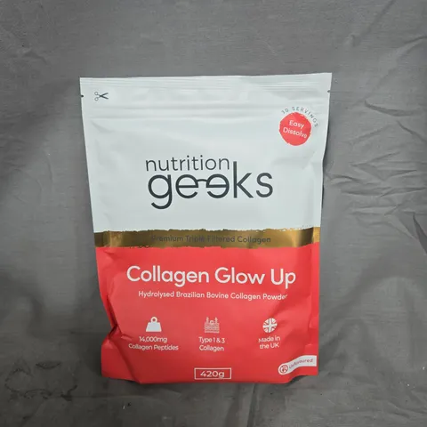 NUTRITION GEEKS COLLAGEN GLOW UP UNFAVOURED (420G)