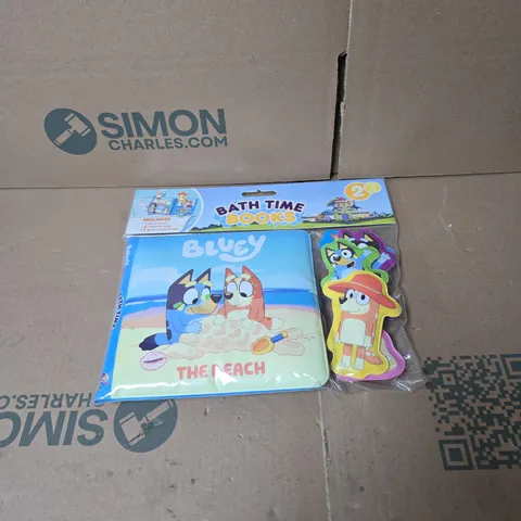 BLUEY BATH TIME BOOKS "THE BEACH" 2+ YEARS