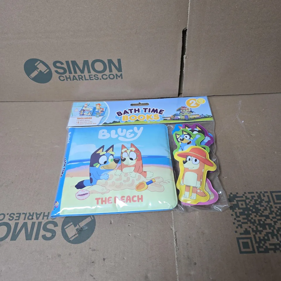 BLUEY BATH TIME BOOKS "THE BEACH" 2+ YEARS