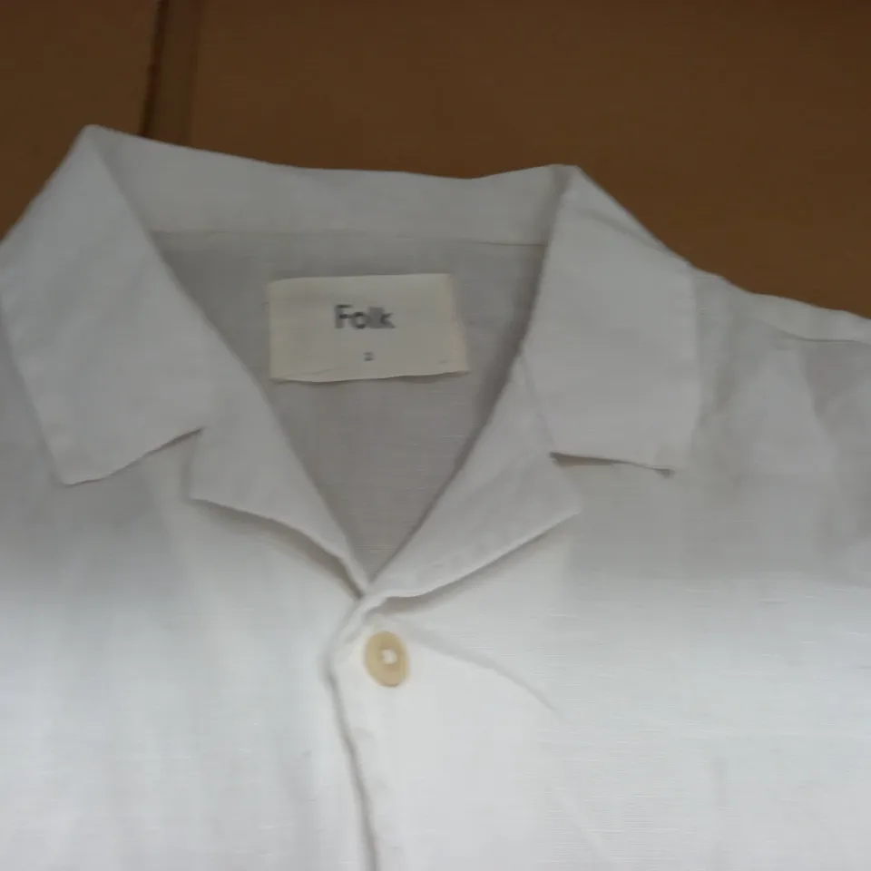 FOLK WHITE LINEN SHIRT - 2