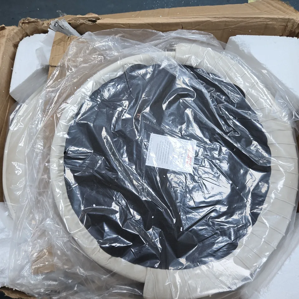 BOXED MIA PAIR OF PLEATED DINING CHAIRS - COLLECTION ONLY