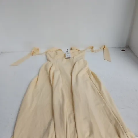 NOBODY’S CHILD BUTTER YELLOW MIDI DRESS – UK 10 (EU 38 / US 6)