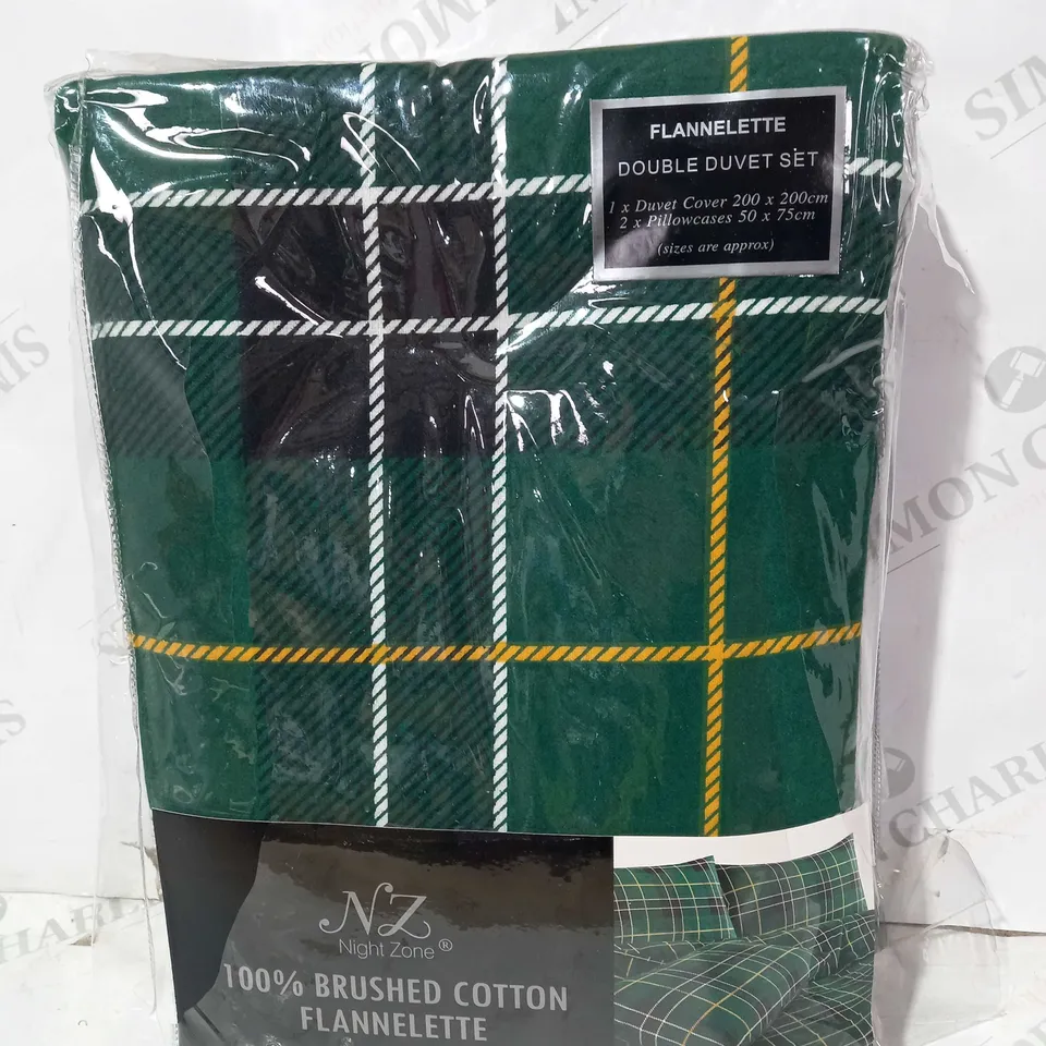 NIGHT ZONE FLANNELETTE DOUBLE DUVET SET