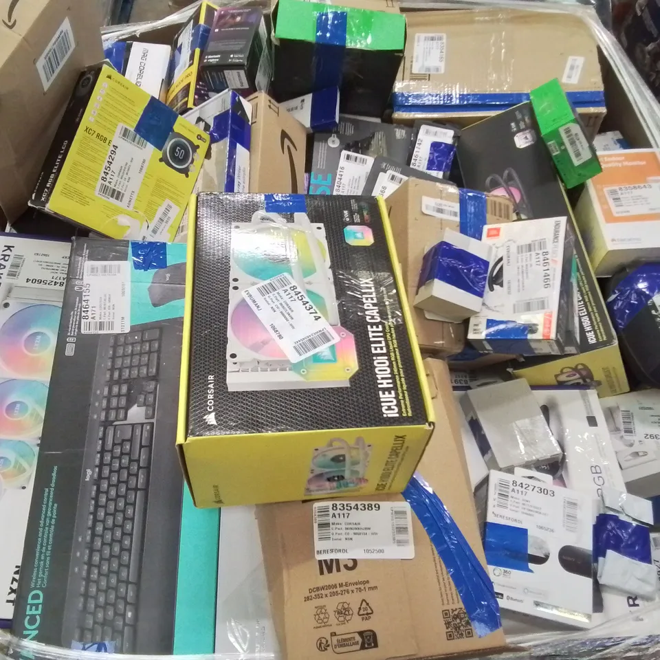 PALLET OF APPROXIMATELY 203 UNPROCESSED RAW RETURN HIGH VALUE ELECTRICAL GOODS TO INCLUDE;
