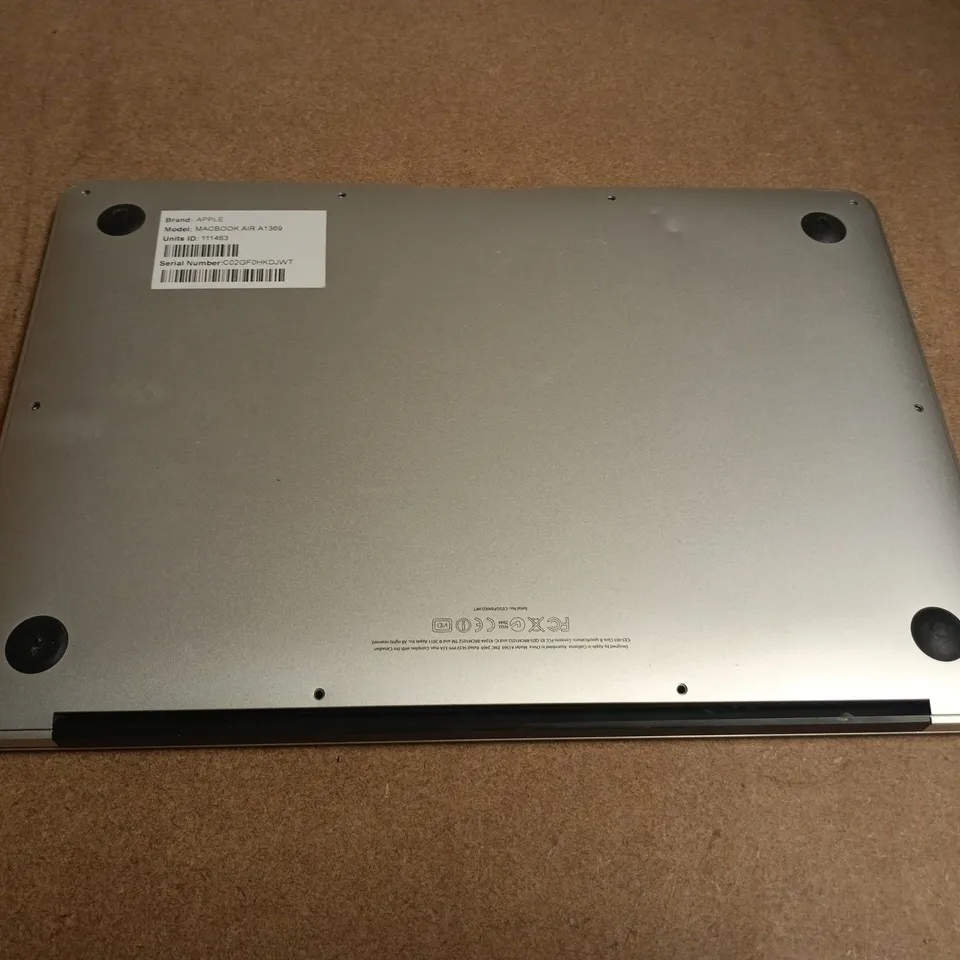 APPLE MACBOOK AIR A1369 13-INCH LAPTOP – SILVER