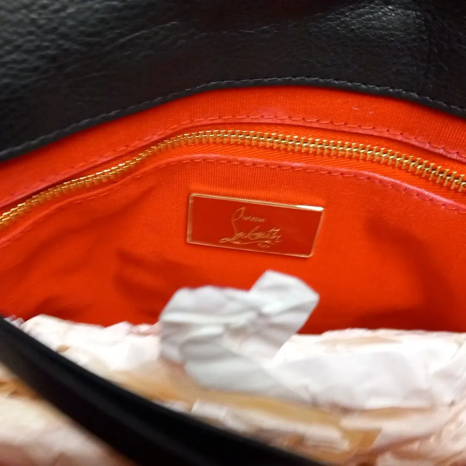 CHRISTIAN LOUBOUTIN LEOPARD PRINT CALF HAIR CROSS BODY BAG
