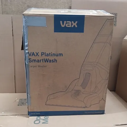 BOXED VAX PLATINUM SMARTWASH UPRIGHT CARPET CLEANER