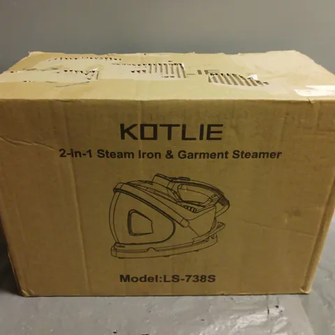 BOXED KOTLIE 2-IN-1 STEAM IRON & GARMENT STEAMER