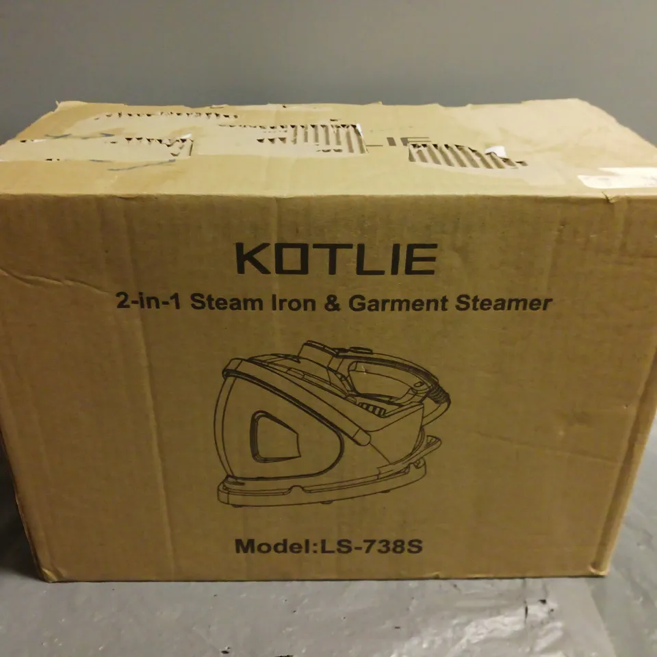 BOXED KOTLIE 2-IN-1 STEAM IRON & GARMENT STEAMER