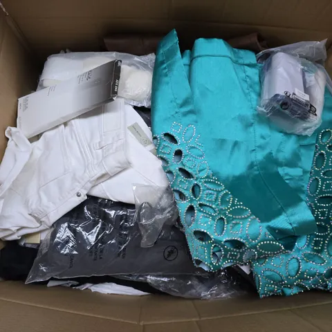 APPROXIMATELY 25 ASSORTED CLOTHING AND FASHION PRODUCTS IN VARIOUS STYLES AND SIZES - COLLECTION ONLY