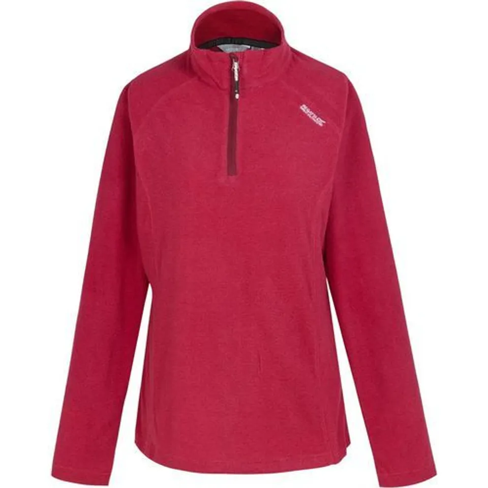 REGATTA GREAT OUTDOORS WOMENS MONTES HALF ZIP FLEECE TOP DEEP PINK UK SIZE 14