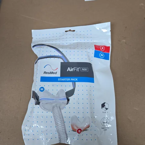 RESMED AIRFIT N30 STARTER PACK – CPAP NASAL MASK, MEDIUM (SEALED)