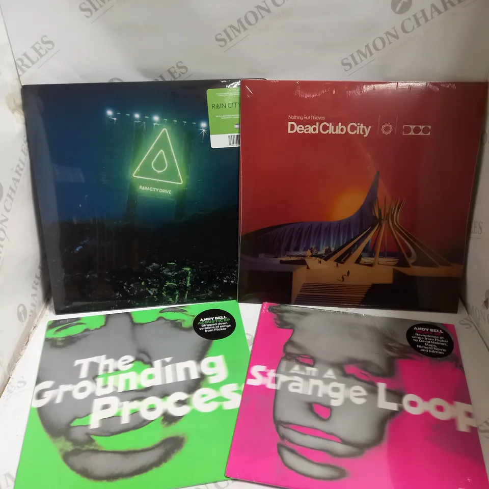 BOX OF APPROX 10 ASSORTED VINYLS INCLUDING ANDY BELL REMIX EP, ANDY BEEL ACOUSTIC EP AND DEAD CITY CLUB NOTHING BUT THIEVES