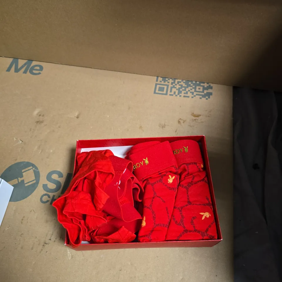 BOXED SET OF 3 PLAYBOY BOXER SHORTS