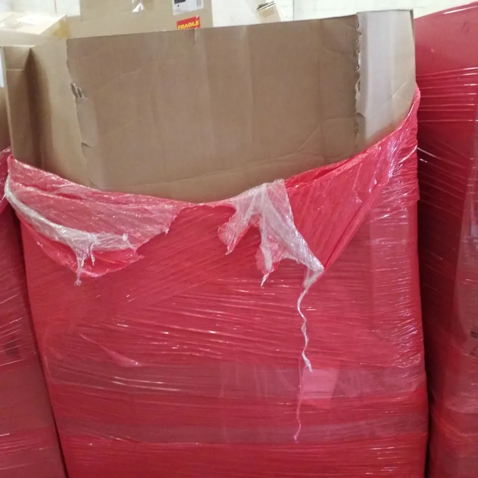 PALLET CONTAINING ASSORTED PRODUCTS INCLUDING BADMINTON NET, DRUM KIT MUTE PACK, ADJUSTABLE WINDOW SCREEN, PICTURE FRAME & CHRISTMAS TREE 