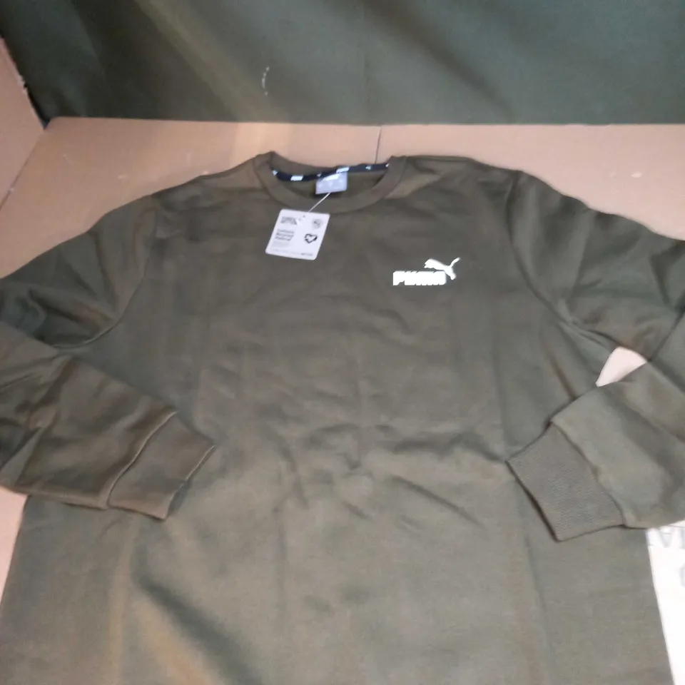 PUMA KHAKI SWEATSHIRT SIZE L