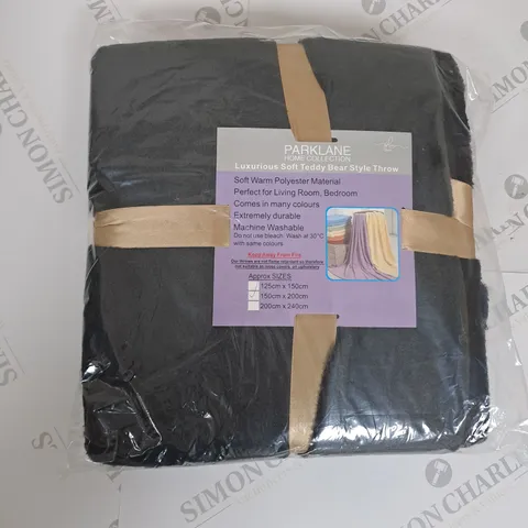 LUXURIOUS SOFT TEDDY BEAR STYLE THROW 150CM X 200CM