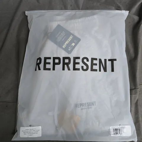 BAGGED REPRESENT OWNERS CLUB SWEATPANTS IN GREY - SMALL