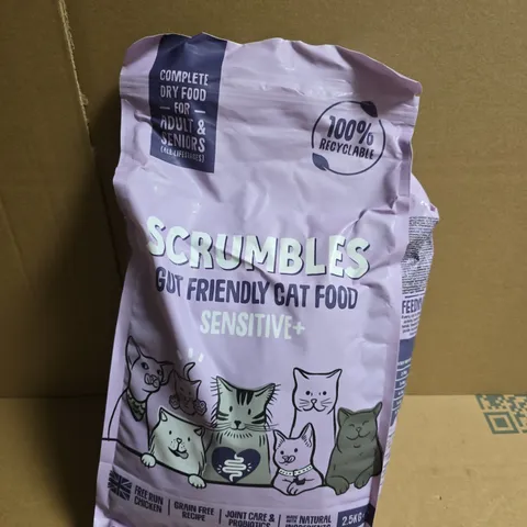 SCRUMBLES GUT FRIENDLY CAT FOOD – SENSITIVE+ 2.5KG