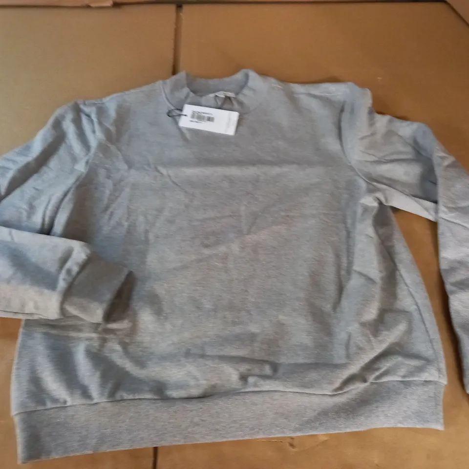 ARNE GREY MOCK NECK SWEATSHIRT - 14