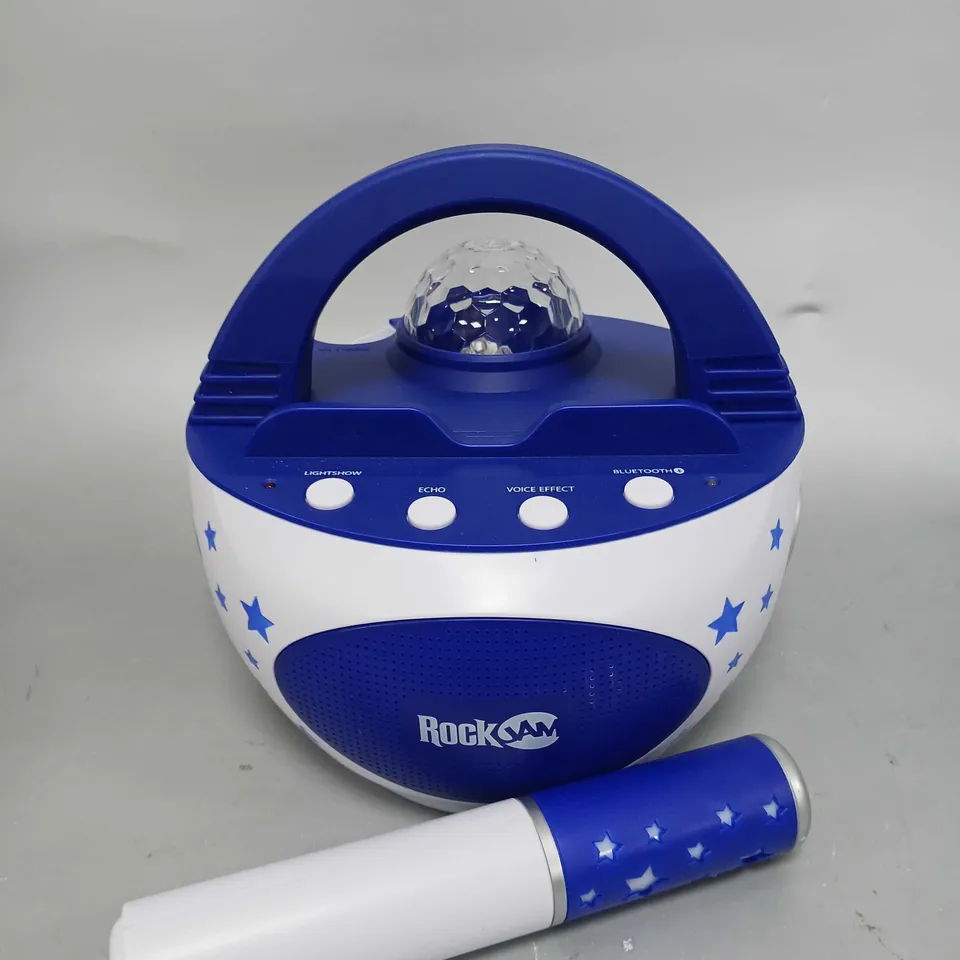 BOXED ROCKJAM 10-WATT RECHARGEABLE K-POP KARAOKE SPEAKER RRP £49.99