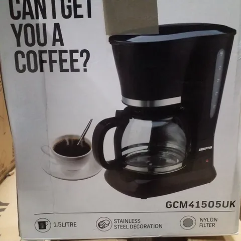 BOXED GEEPAS COFFEE MAKER 