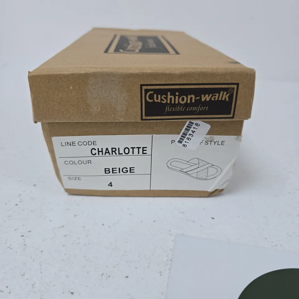 CUSHION-WALK CHARLOTTE BEIGE SANDALS – UK 4