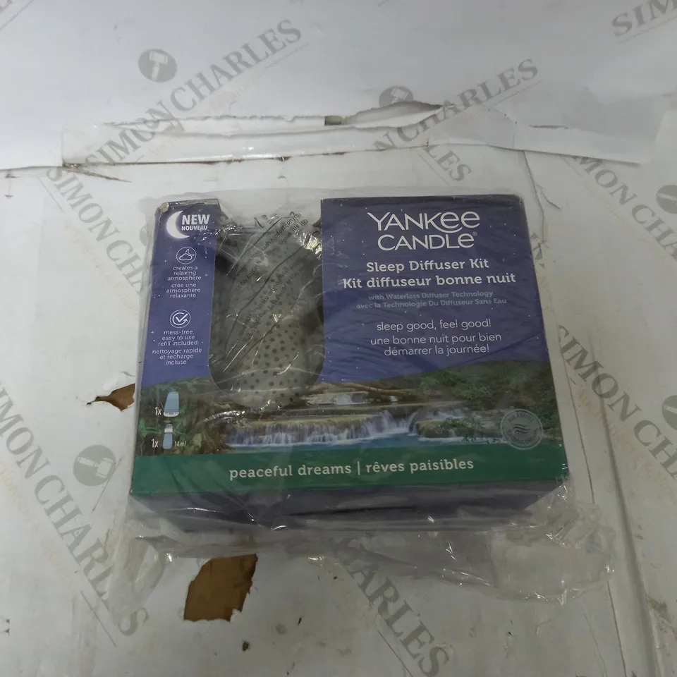 YANKEE CANDLE SLEEP DIFFUSER STARTER KIT - SILVER RRP £39.99