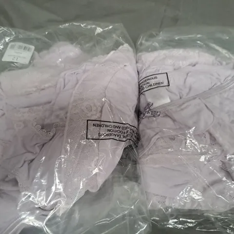 BOX OF APPROX 35 ASSORTED PURPLE CAMI AND SHORTS SETS - COLLECTION ONLY - SIZES VARY 