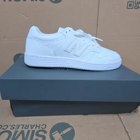 NEW BALANCE BB480L3W WHITE TRAINERS – UK 8 (US 8.5, D)