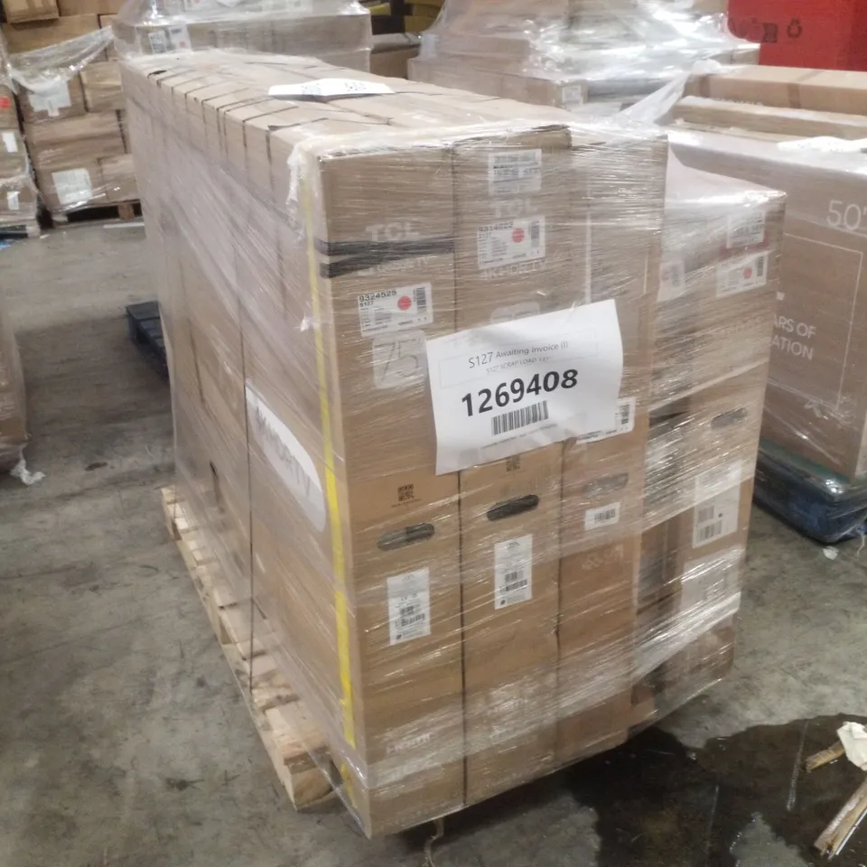 PALLET CONTAINING 5 DAMAGED TVS