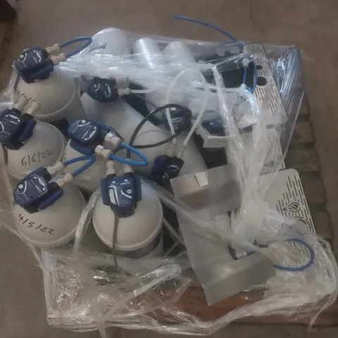 PALLET OF APPROX X9 COFFEE MACHINE FILTER SYSTEMS AND COFFEE MACHINE PARTS