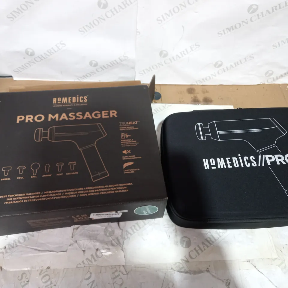HOMEDICS PRO POWER HANDHELD PHYSIOTHERAPY MASSAGER GUN