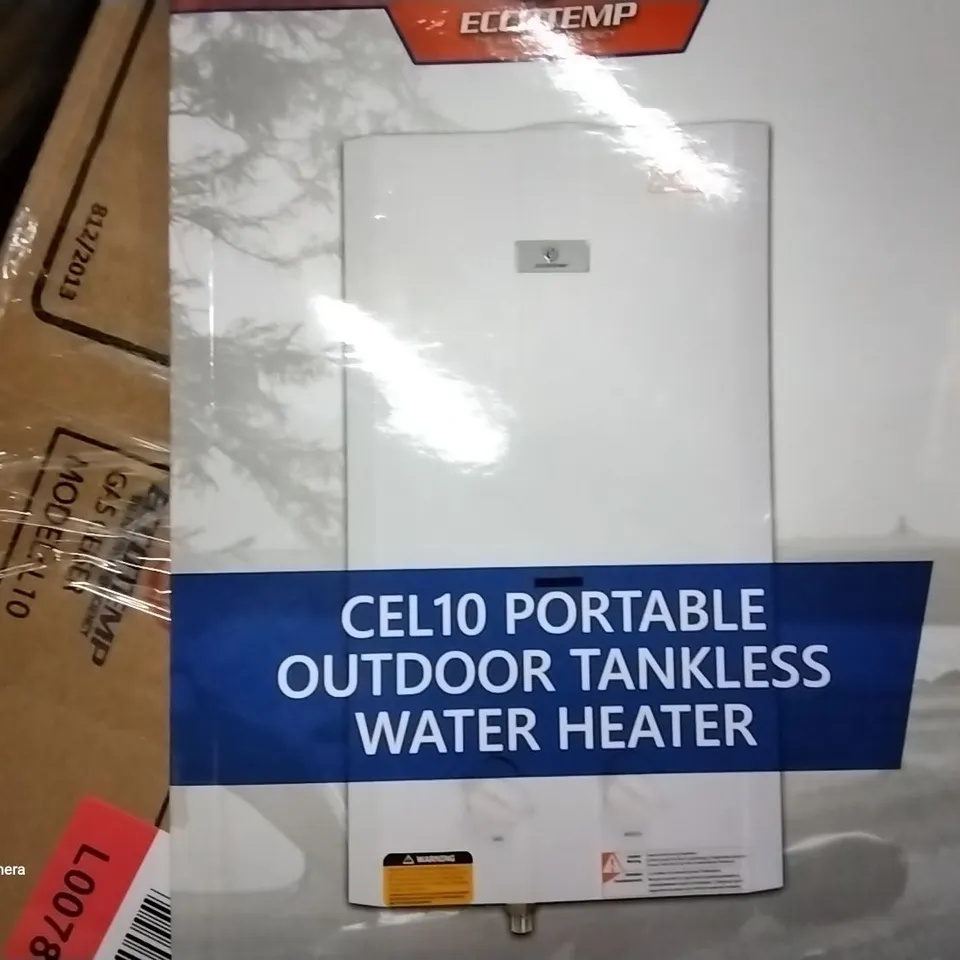 BOXED CE-L10 PORTABLE OUTDOOR TANKLESS WATER HEATER 