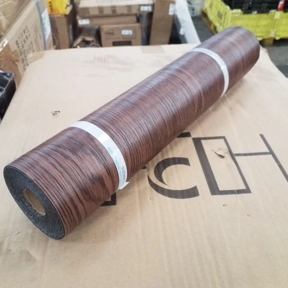 LOT OF 7 ROLLS OF WOOD DECAL SELF ADHESIVE WALLPAPER/FLOORING
