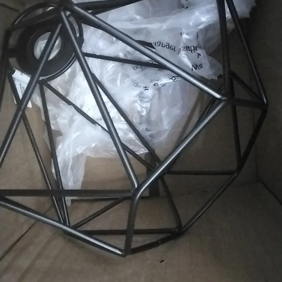 BOXED BADEN 1 LIGHT GEOMETRIC PENDANT 