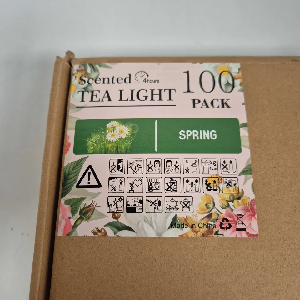 SCENTED TEA LIGHTS 100 PACK – SPRING