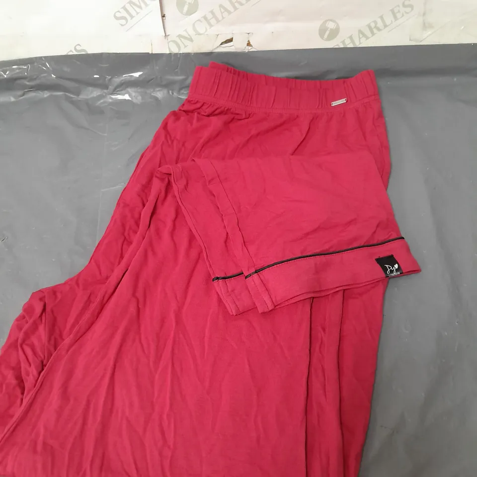 PRETTY YOU LADIES BAMBOO PYJAMAS SCARLET SIZE 18