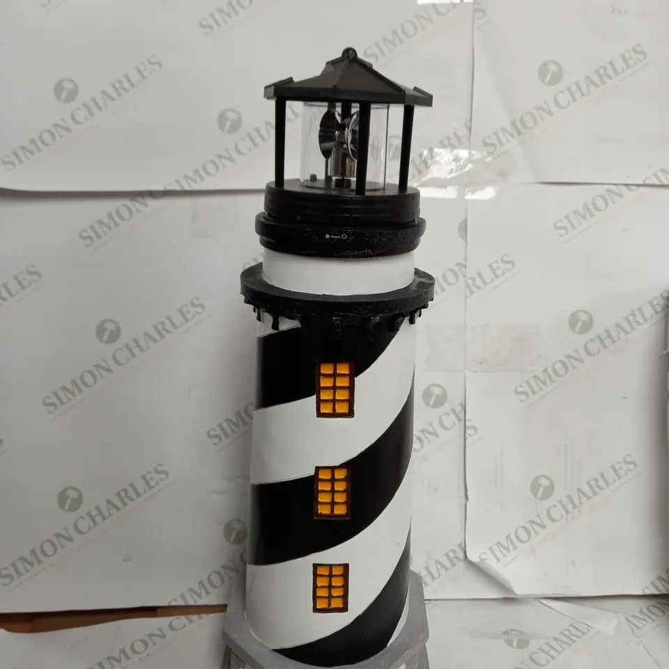 GARDEN REFLECTIONS SOLAR LED LIGHTHOUSE 50CM