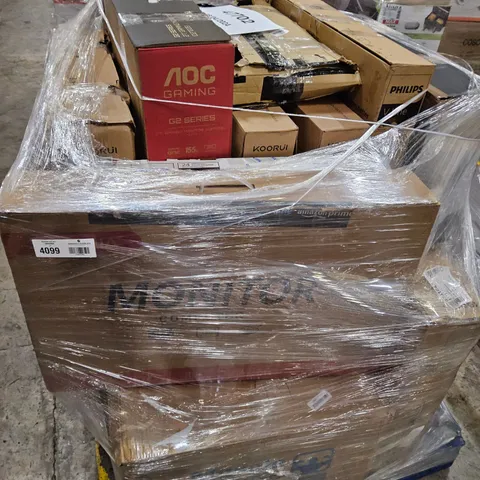 PALLET OF APPROXIMATELY 17 UNPROCESSED RAW RETURN MONITORS TO INCLUDE;