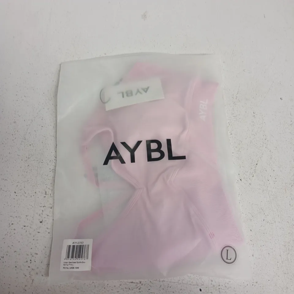 AYBL ADAPT SEAMLESS SPORTS BRA – SPRING PINK – UK SIZE L