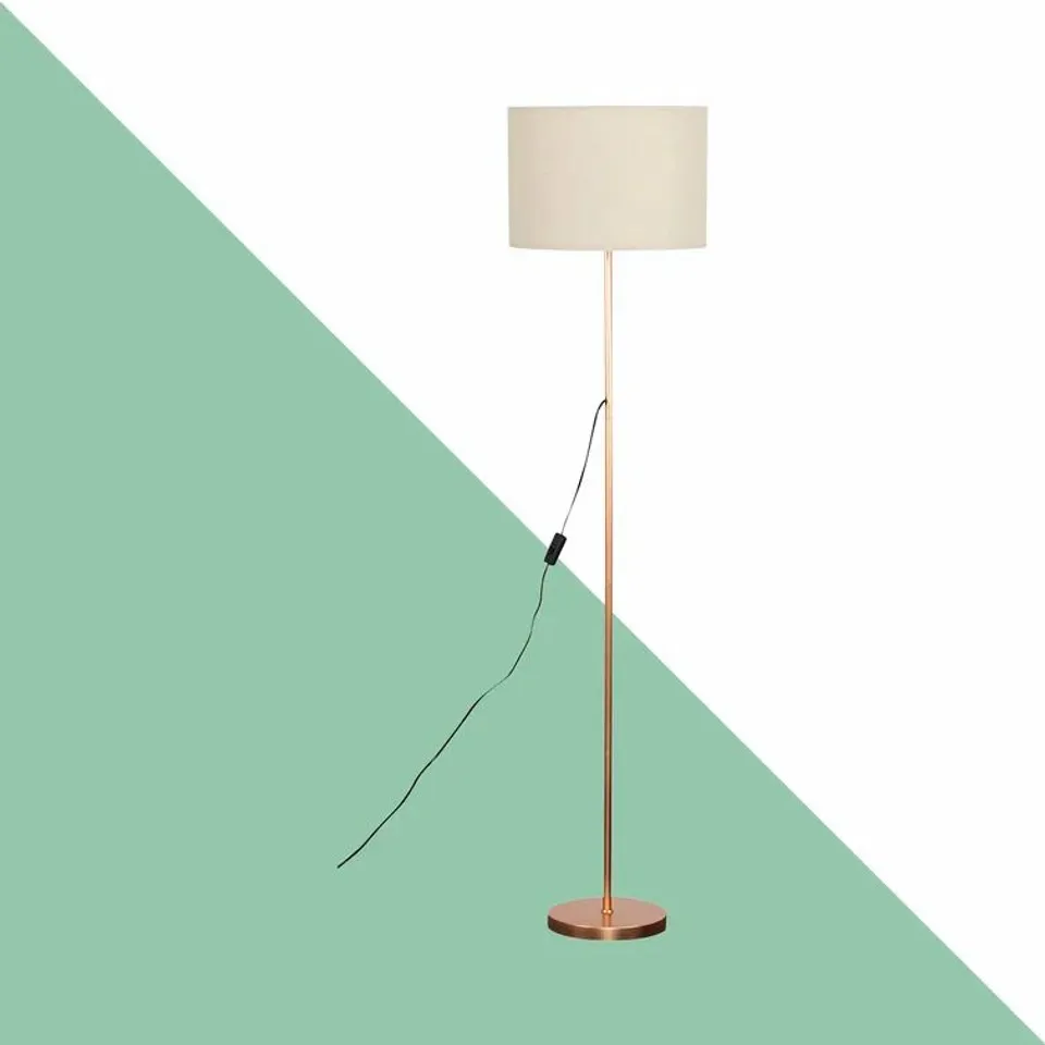 ESSE 150CM FLOOR LAMP BASE FINISH COPPER SHADE 