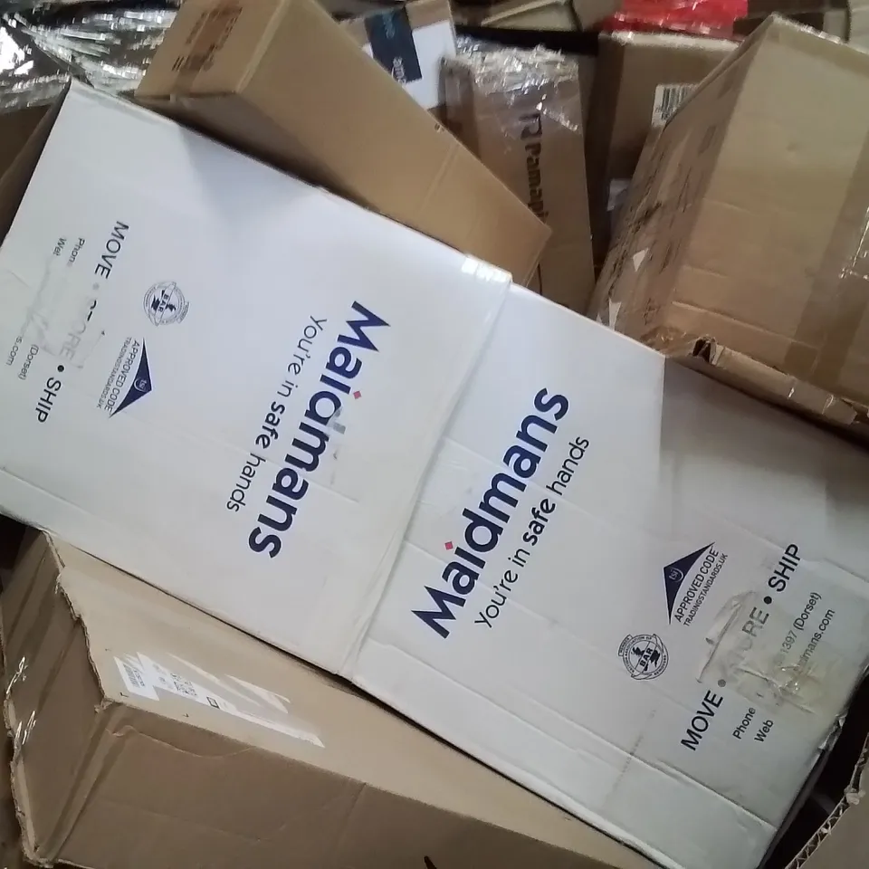 PALLET OF ASSORTED HOUSEHOLD GOODS AND PRODUCTS TO INCLUDE;FRUIT JUICER,PICTURE FRAME,CAR WINDOW CEILENT