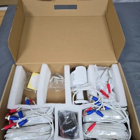 SWANN 2 X CCTV SECURITY CAMERA SYSTEM KIT WITH CABLES AND ACCESSORIES