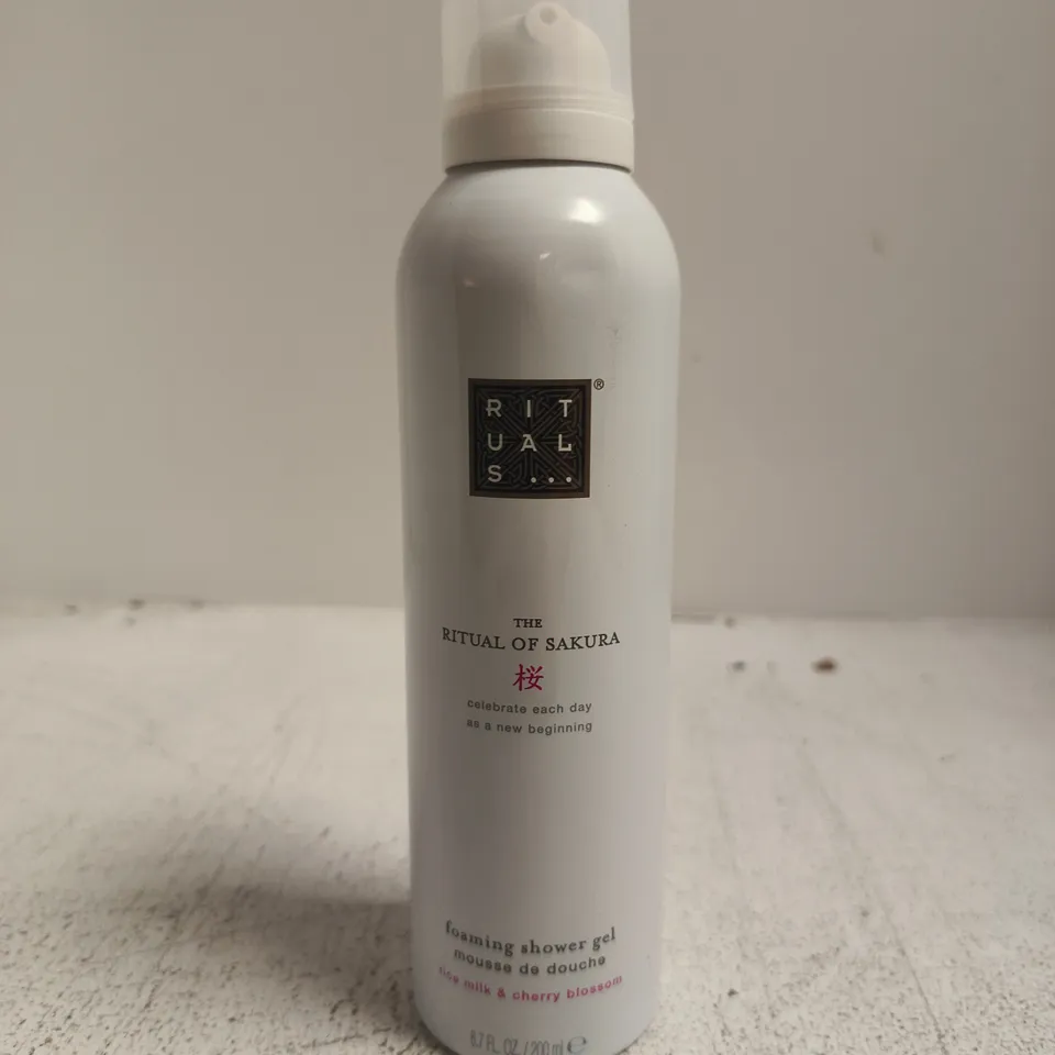 RITUALS THE RITUAL OF SAKURA FOAMING SHOWER GEL – ROSE MILK & CHERRY BLOSSOM (200ML)