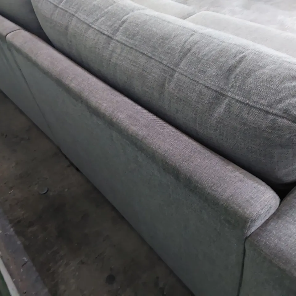 QUALITY BRITISH DESIGNER LOUNGE Co. FOUR SEATER SOFA GREY FABRIC 