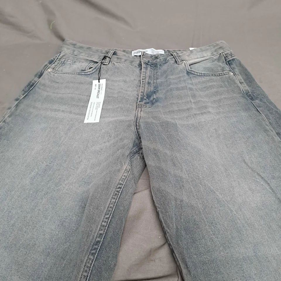 RIVER ISLAND DENIM SPECIALIST HIGH RISE WIDE JEANS - SIZE 14R