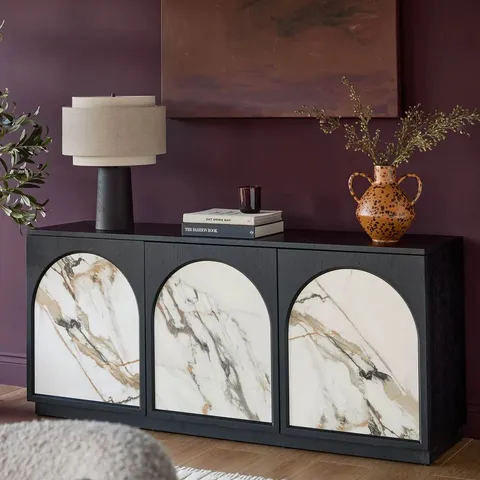 BOXED DANETTI ARCHIE NATURAL CERAMIC LARGE SIDEBOARD