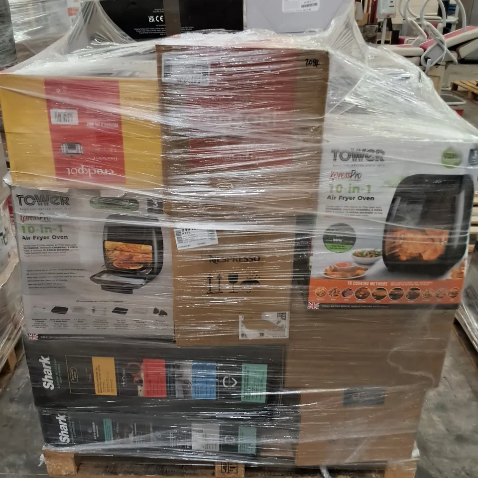 PALLET OF APPROXIMATELY 23 UNPROCESSED RAW RETURN HOUSEHOLD AND ELECTRICAL GOODS TO INCLUDE;