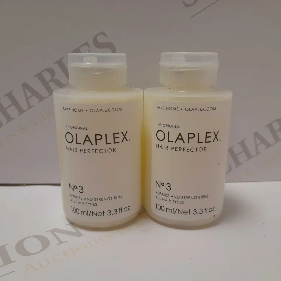 LOT OF 2 X 100ML OLAPLEX NO.3 HAIR PERFECTOR 